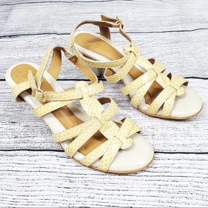 Nurture faux reptile sling back sandals